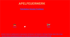 Desktop Screenshot of apelfeuerwerk.de